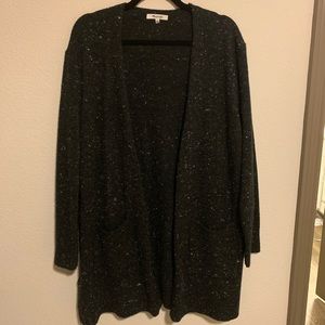 Madewell speckled black/gray cardigan